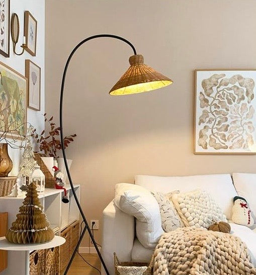 Rattan Floor Lamp