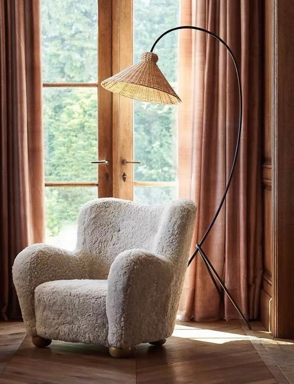 Rattan Woven Floor Lamp