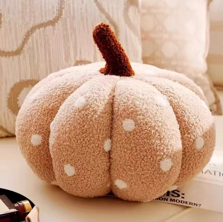Pumpkin Pillow Polka Dot